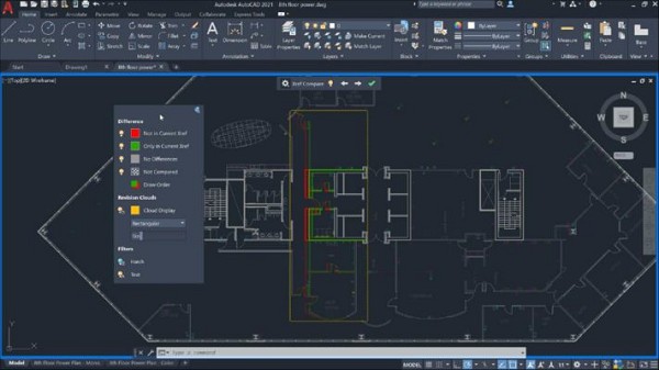 So sánh DWG trong AutoCAD